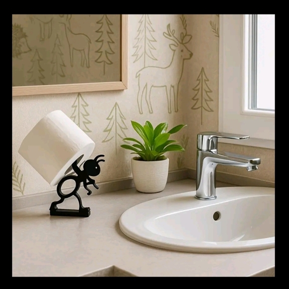 Black Ant Toilet Paper Holder Set 2 - Picture 2 of 11